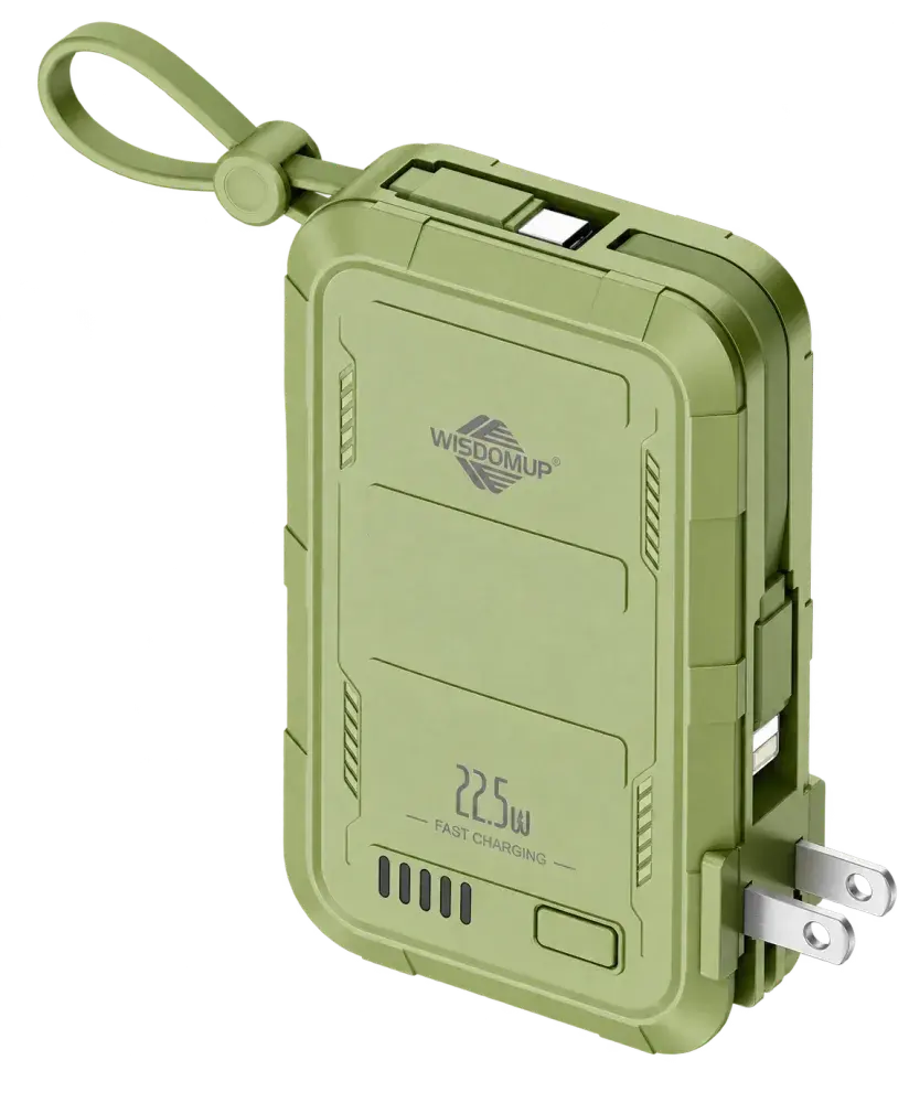 Wisdomup CDB-24 10000mAh 22.5W Power Bank with Wall Plug