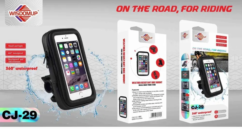 Wisdomup CJ-29 Waterproof Bike Phone Bag Mount