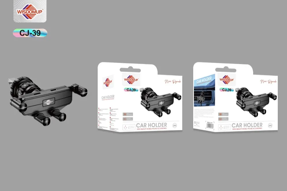 Wisdomup CJ-39 Gravity Air-Vent Holder with Hook Clip