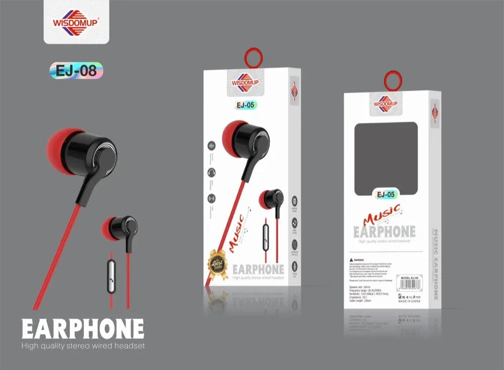 Wisdomup EJ-05 3.5mm Handsfree Earphones
