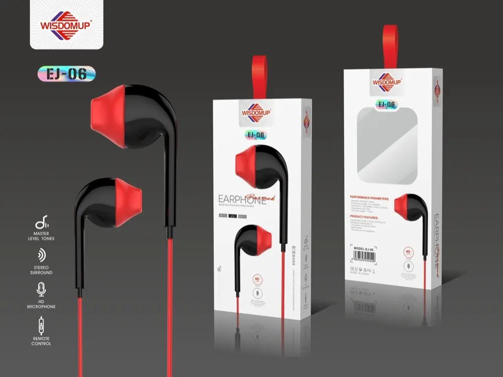 Wisdomup EJ-06 3.5mm Handsfree Earphones