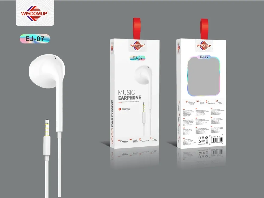 Wisdomup EJ-07 3.5mm Handsfree Earphones
