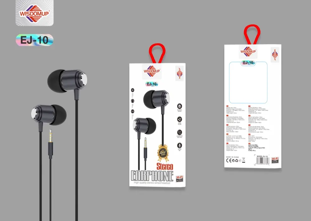 Wisdomup EJ-10 3.5mm Handsfree Earphones