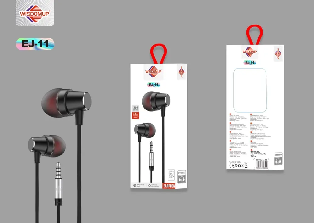Wisdomup EJ-11 3.5mm Handsfree Earphones