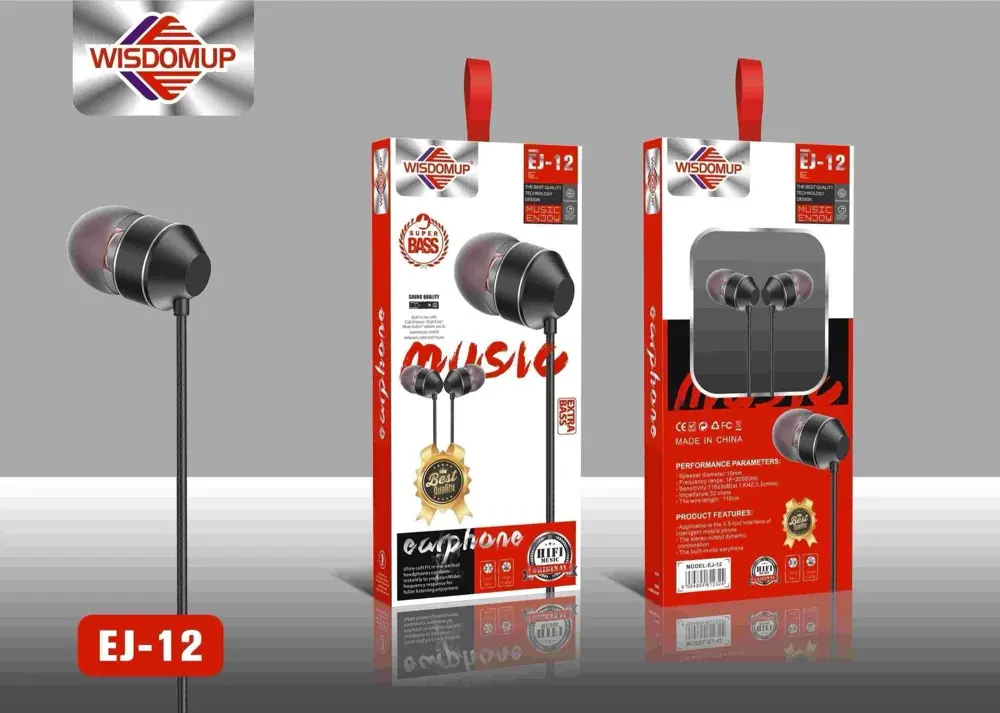 Wisdomup EJ-12 3.5mm Handsfree Earphones