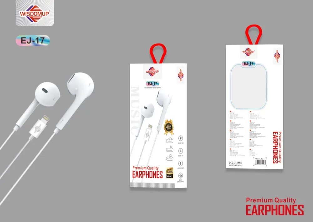Wisdomup EJ-17 Lightning Handsfree Earphones
