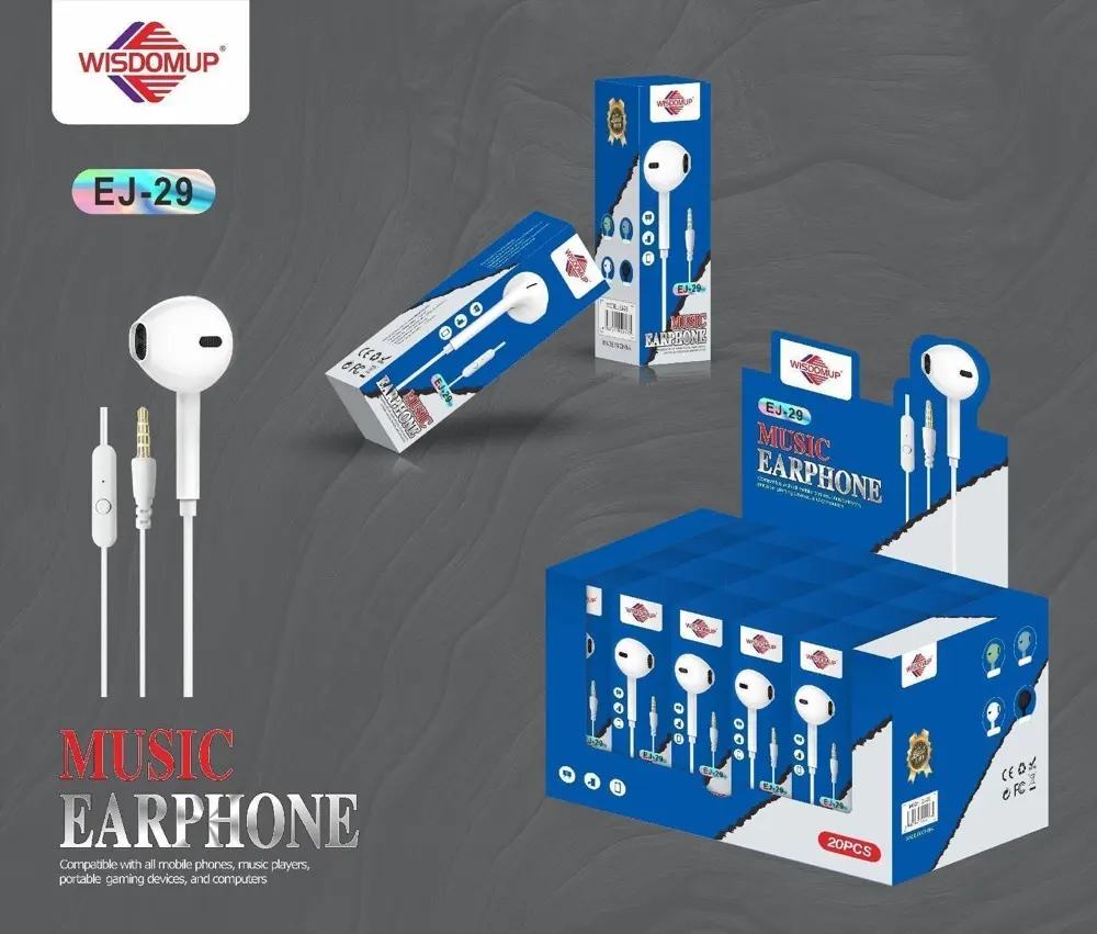 Wisdomup EJ-29 3.5mm Handsfree Earphones