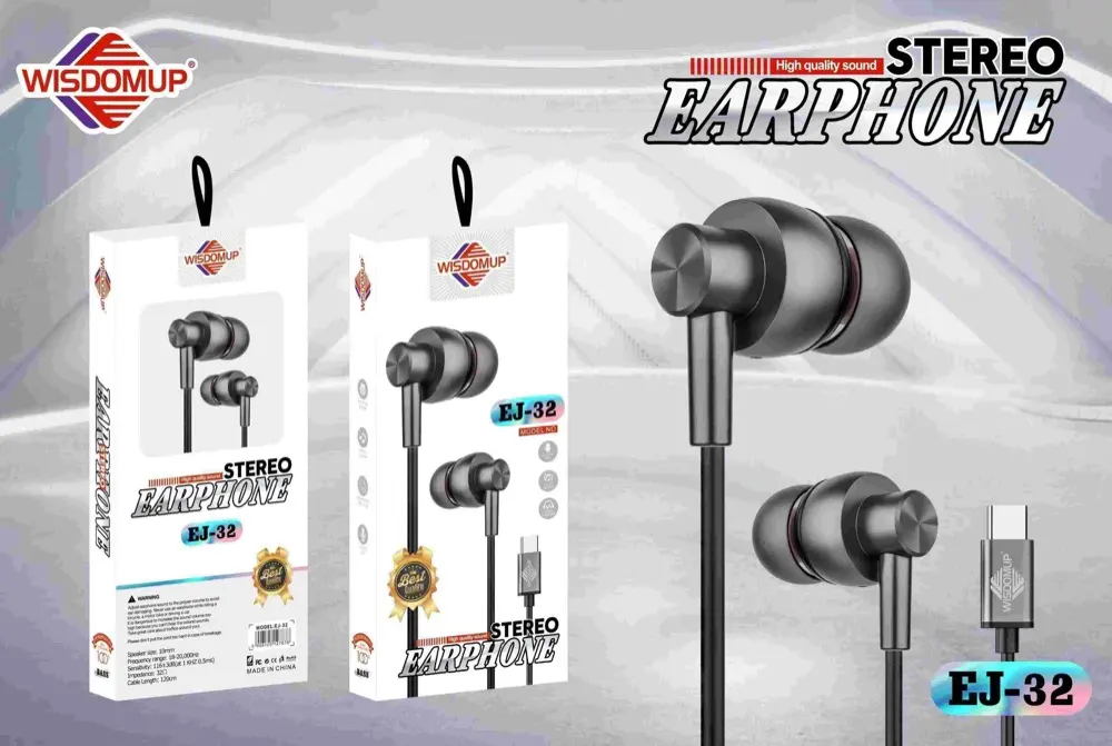 Wisdomup EJ-32 USB-C Handsfree Earphones