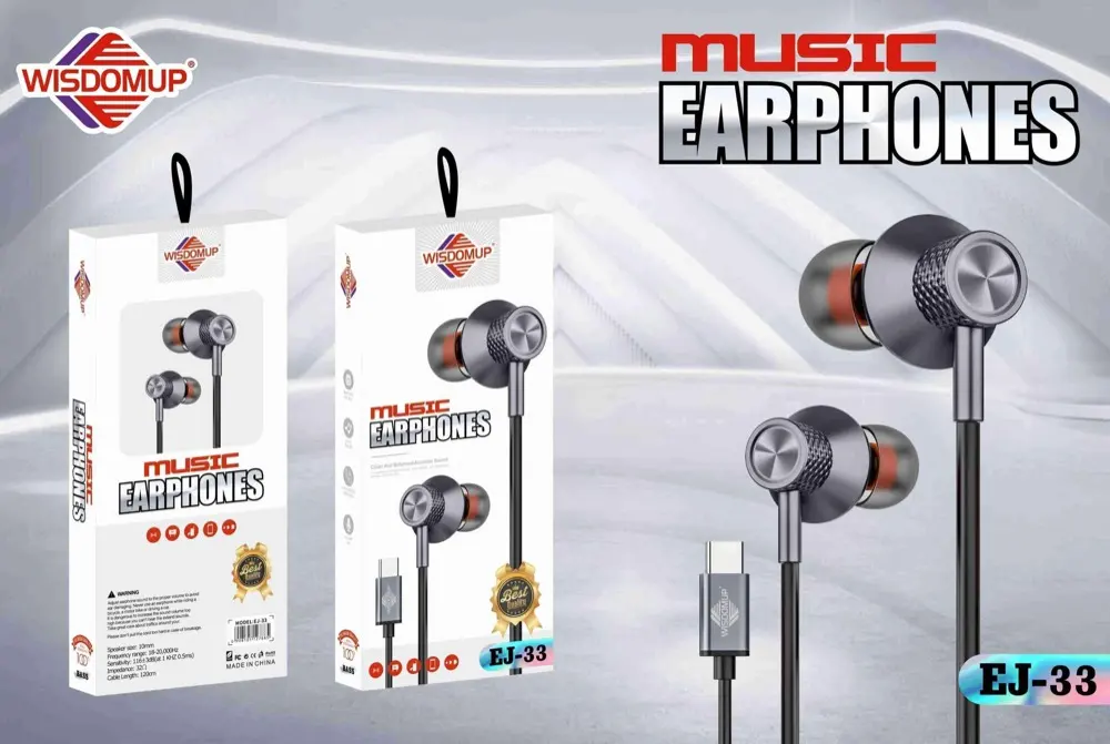 Wisdomup EJ-33 USB-C Handsfree Earphones