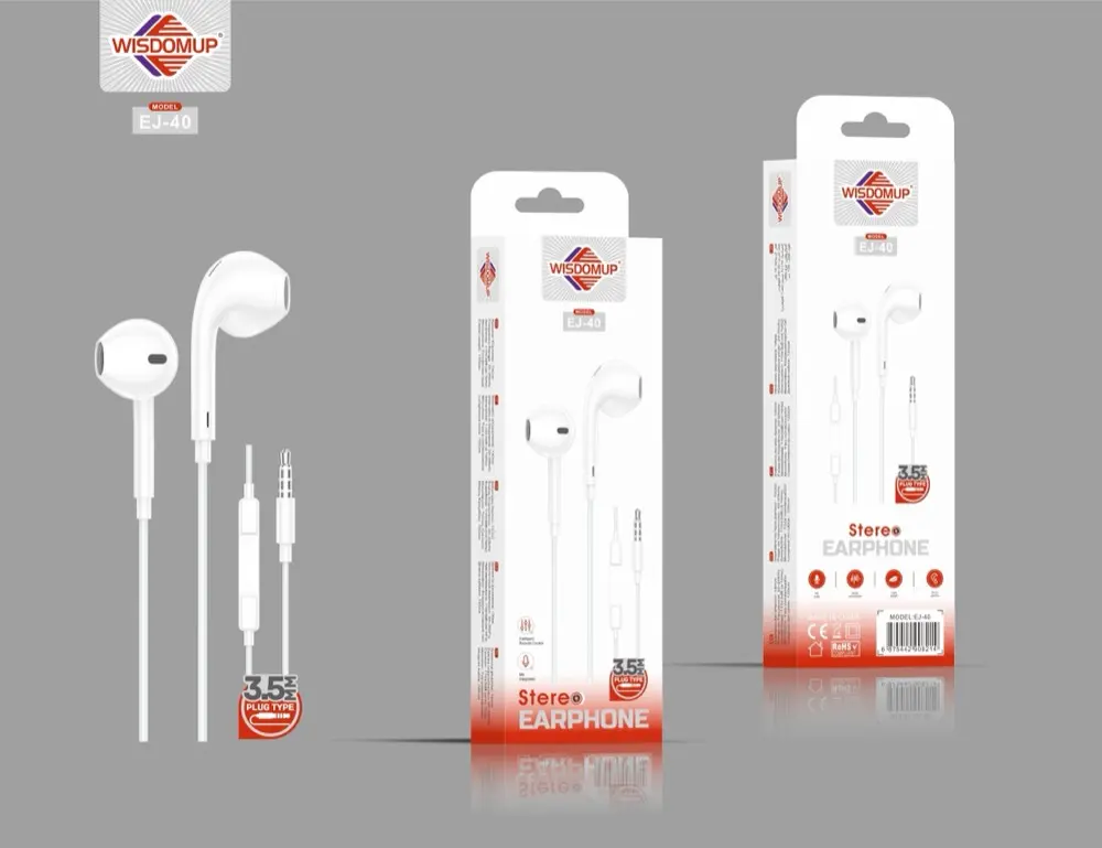 Wisdomup EJ-40 3.5mm Handsfree Earphones