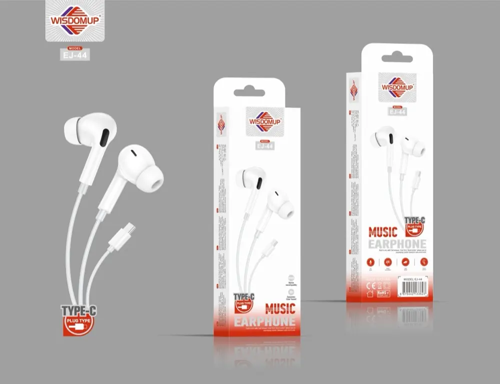 Wisdomup EJ-44 USB-C Handsfree Earphones