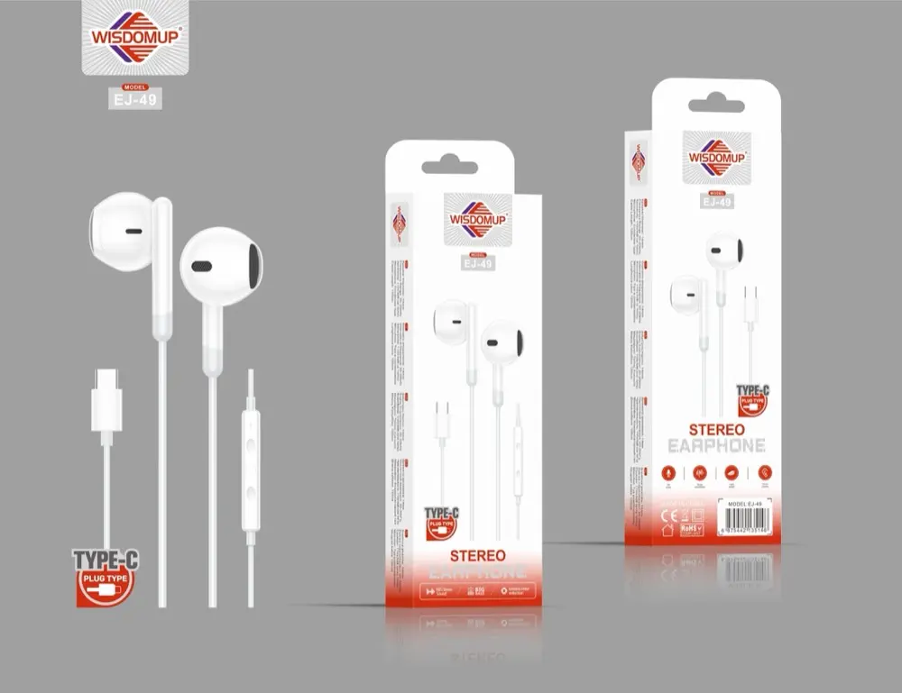 Wisdomup EJ-49 USB-C Handsfree Earphones