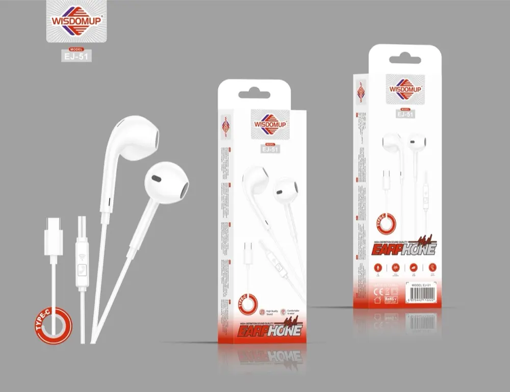 Wisdomup EJ-51 USB-C Handsfree Earphones