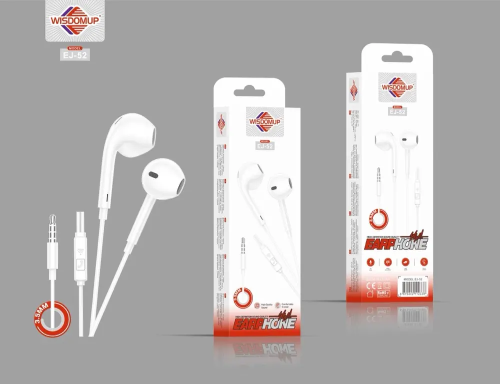 Wisdomup EJ-52 3.5mm Handsfree Earphones