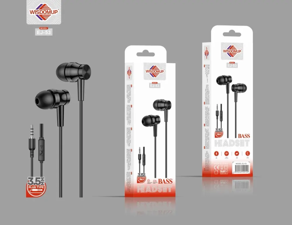 Wisdomup EJ-53 3.5mm Handsfree Earphones