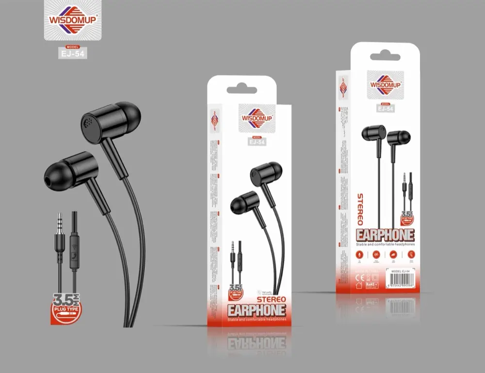 Wisdomup EJ-54 3.5mm Handsfree Earphones