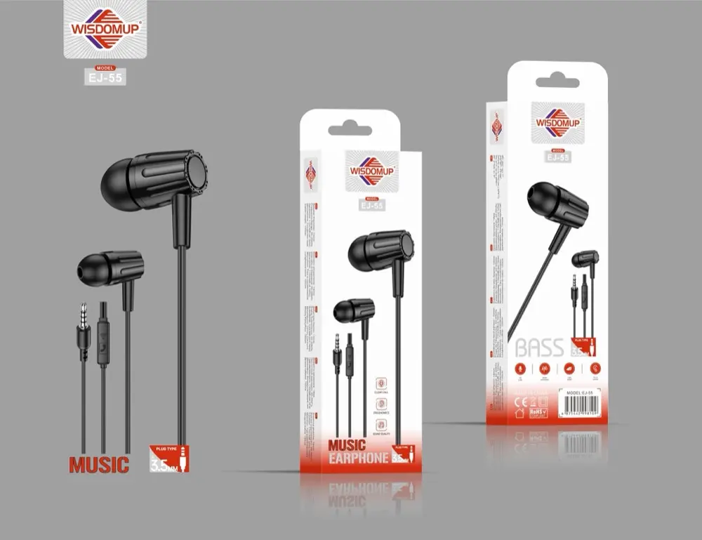 Wisdomup EJ-55 3.5mm Handsfree Earphones