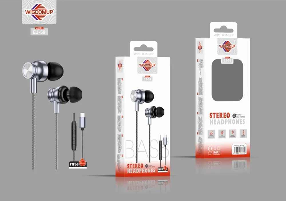 Wisdomup EJ-59 USB-C Handsfree Earphones