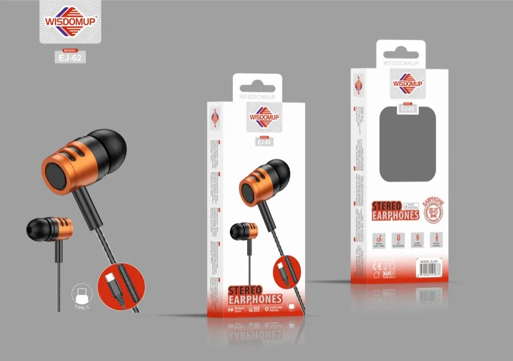 Wisdomup EJ-62 USB-C Handsfree Earphones