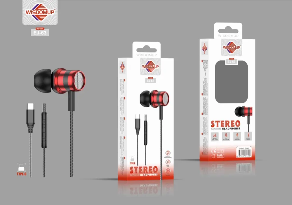 Wisdomup EJ-63 USB-C Handsfree Earphones