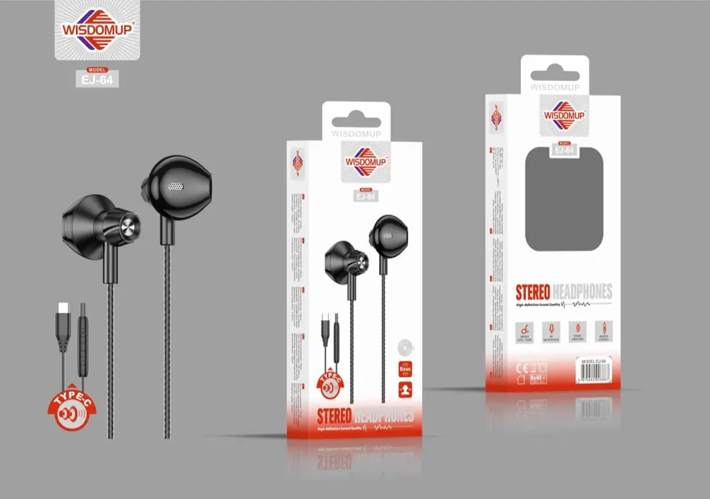 Wisdomup EJ-64 USB-C Handsfree Earphones