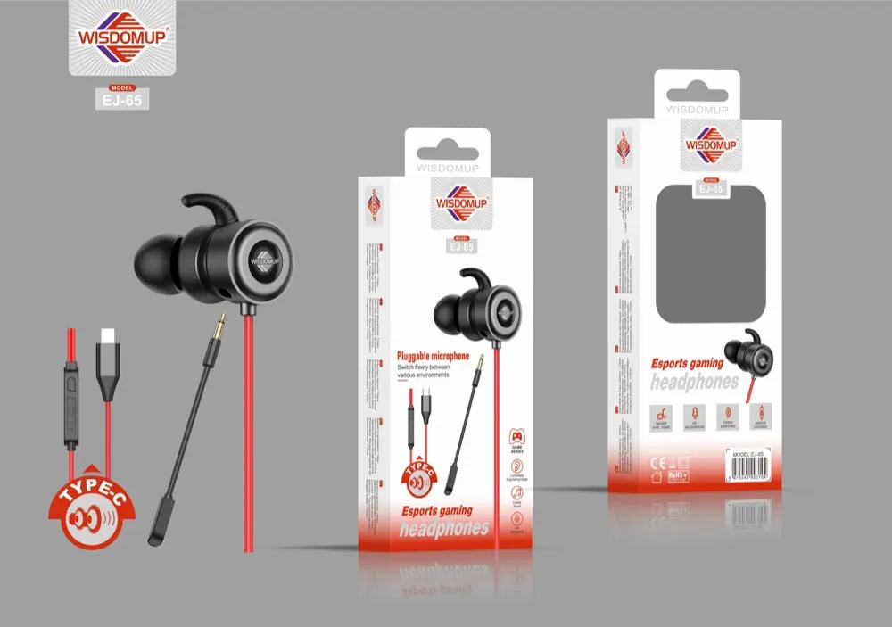 Wisdomup EJ-65 USB-C Handsfree Earphones
