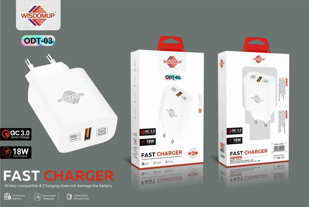 Wisdomup ODT-03 18W QC 3.0 Charger (Plug Only)
