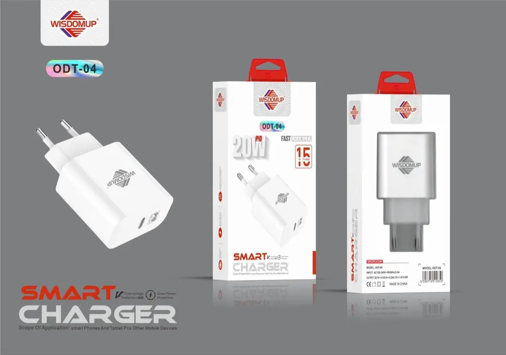 Wisdomup ODT-04 20W PD USB-C Charger (Plug Only)