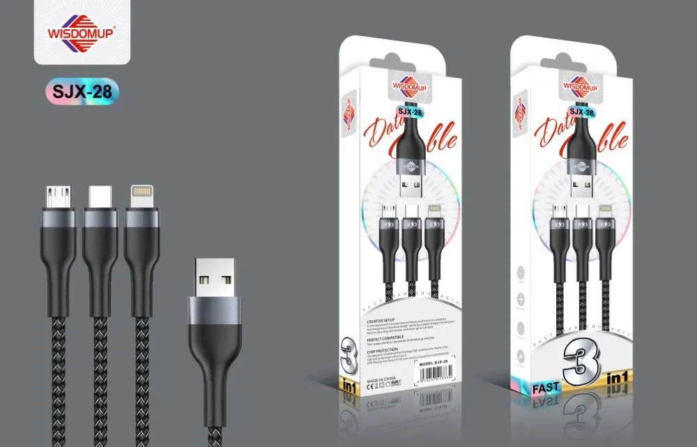 Wisdomup SJX-28 3-in-1 Charging Cable