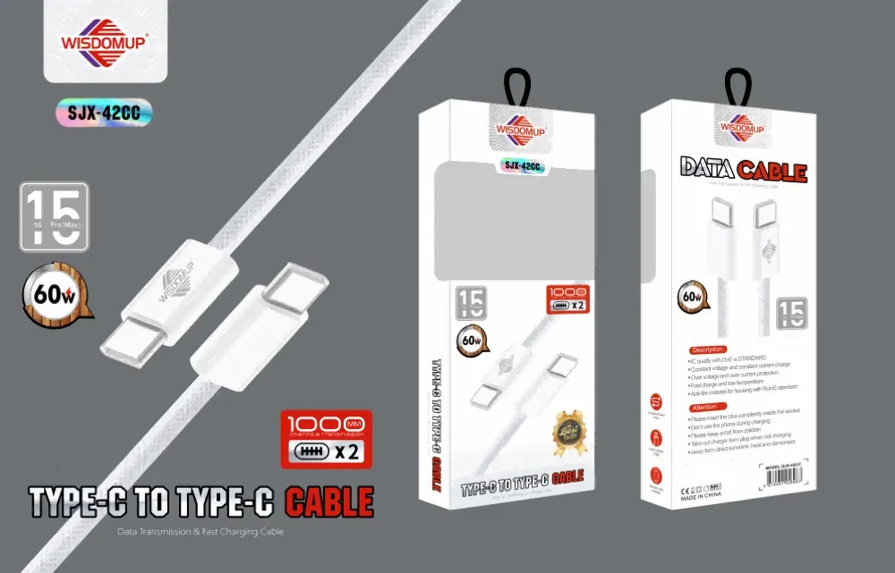 Wisdomup SJX-42 USB-C to USB-C Cable