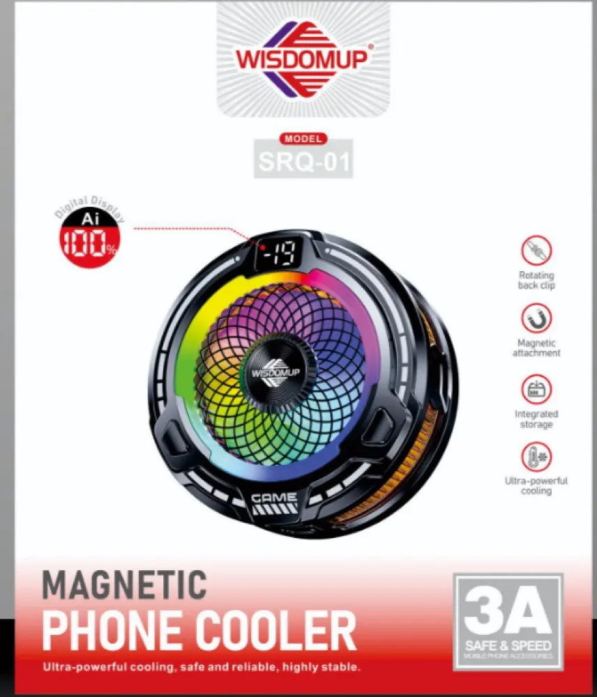 Wisdomup SRQ-01 Magnetic Phone Cooler with Digital Display