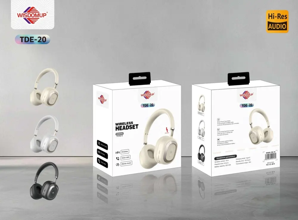 Wisdomup TDE-20 Wireless Headphones with Lights