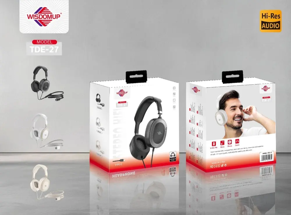 Wisdomup TDE-27 Wired Headphones