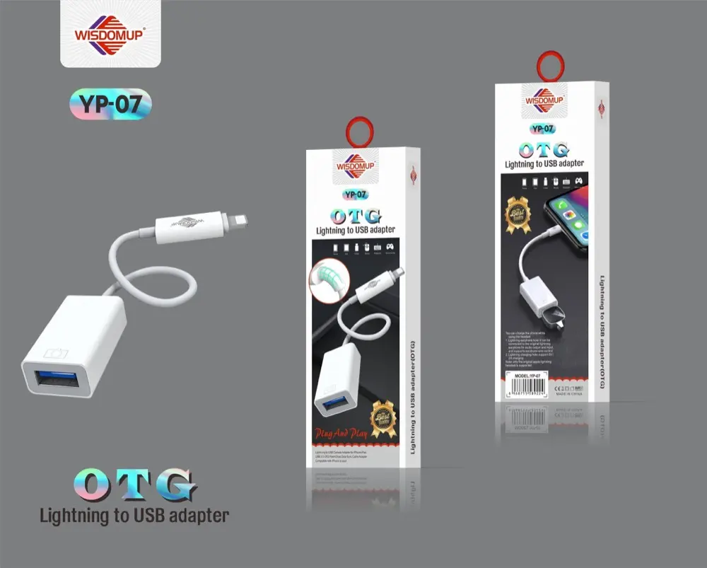Wisdomup YP-07 Lightning to USB OTG Adapter