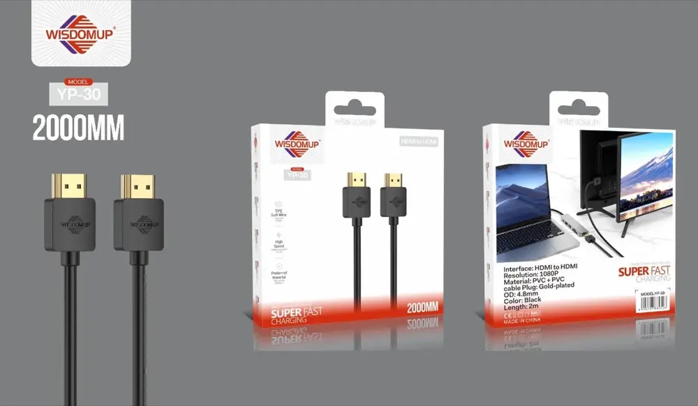 Wisdomup YP-30 HDMI to HDMI Cable