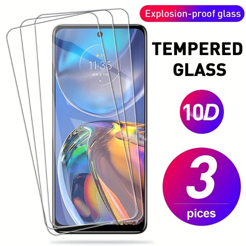 3Pcs Tempered Glass Screen Protector For MOTO G73 G53 G23 G13 G22 G32 G42 G52 G62 G72 G82 Protection Film - Moto G72