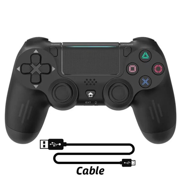 PS4 Wireless Bluetooth Game Handle, With Dual Motor Vibration, Six-axis Gyroscope Function, PS4 Game Controller