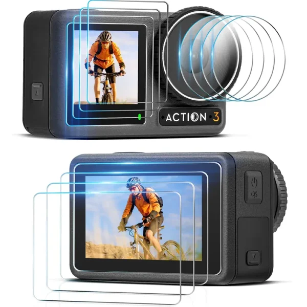 DJI OSMO Action 3 Front & Back Display Screen Glass Protector